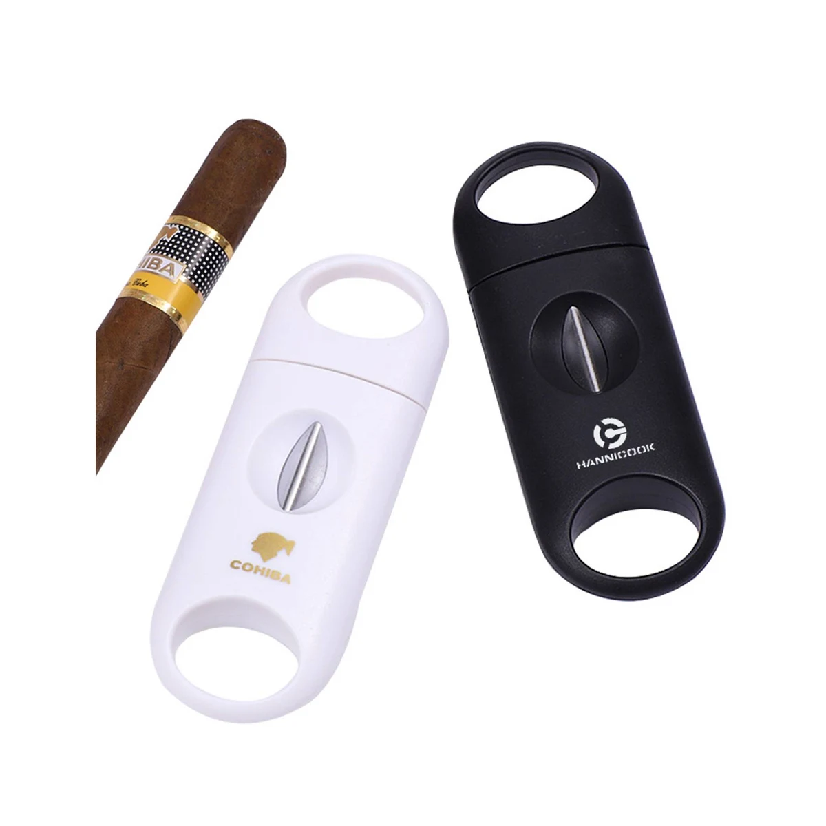 Portable Plastic V Shape Cigar Cutter 1