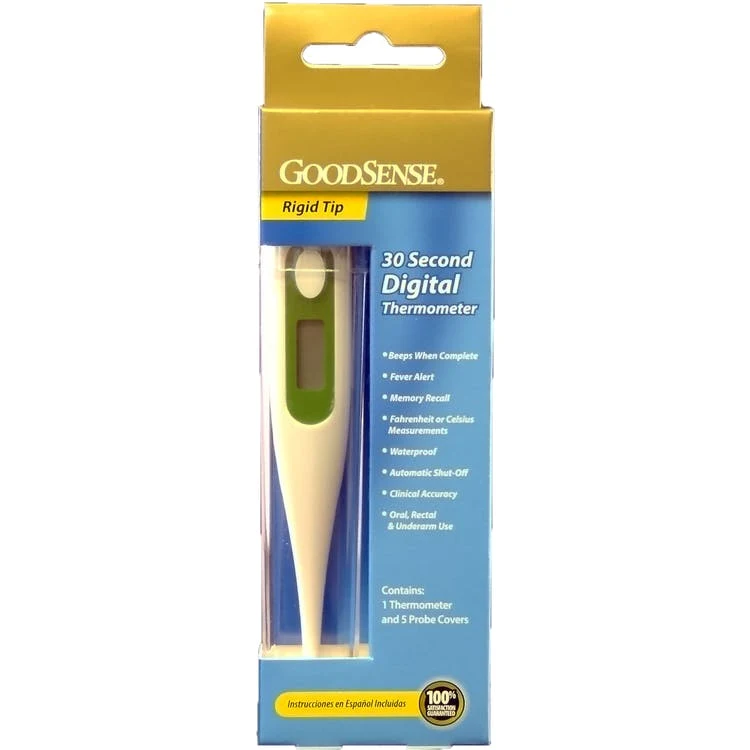 GoodSense Digital Thermometers - 30s Probe Covers 1