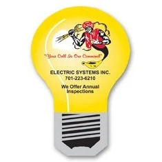 USA Made Premium UV Window Micro-Suction Cling Decal (2"x3") Light Bulb Shape 1