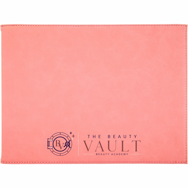 Pink Leatherette Certificate Holder