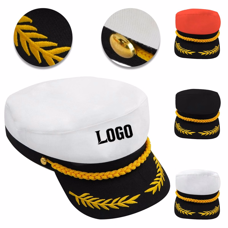 Role Play Captain Hat Navy Marine Admiral Costume Accessory For Events
