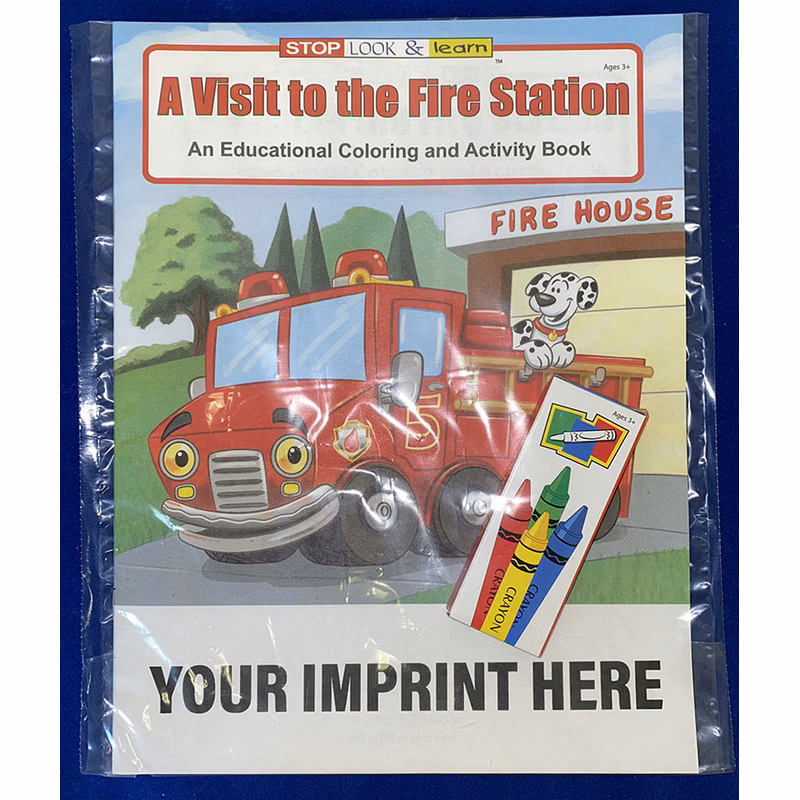 COLORING SET - A Visit to the Fire Station Coloring Book Fun Pack