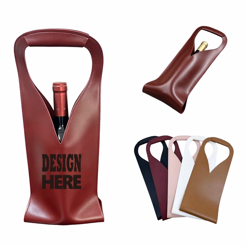 Pu Leather Wine Carry Bag