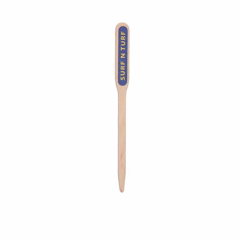 Wood Food Pick 4.500" Paddle Digital Print
