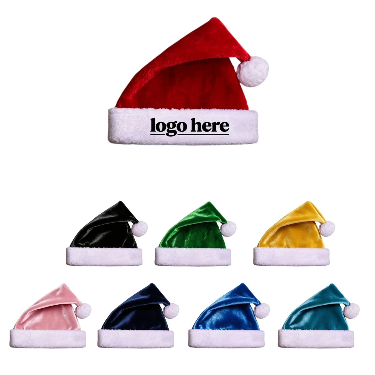 New Year Velvet Thickened Christmas Hat 1