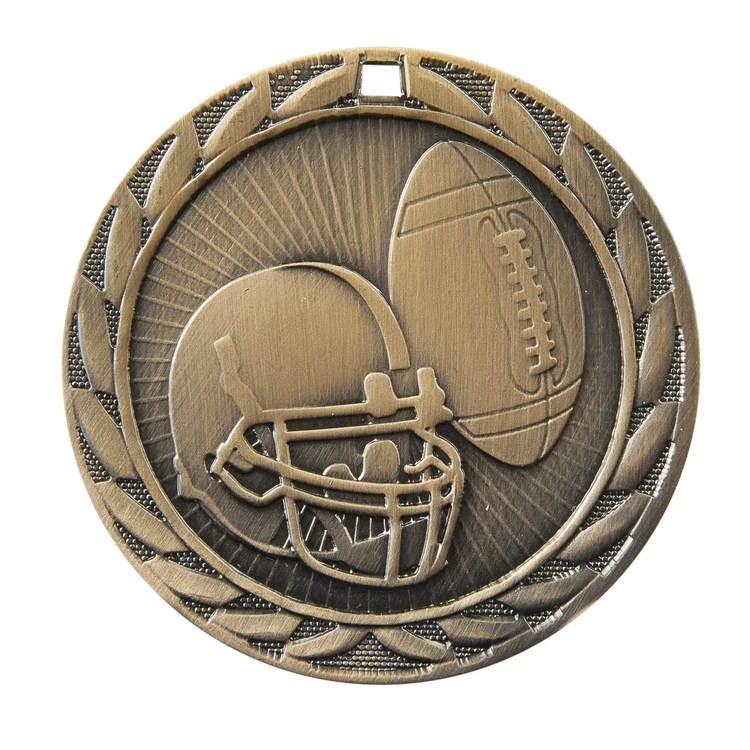 Football Fe Iron Medal 2" 1