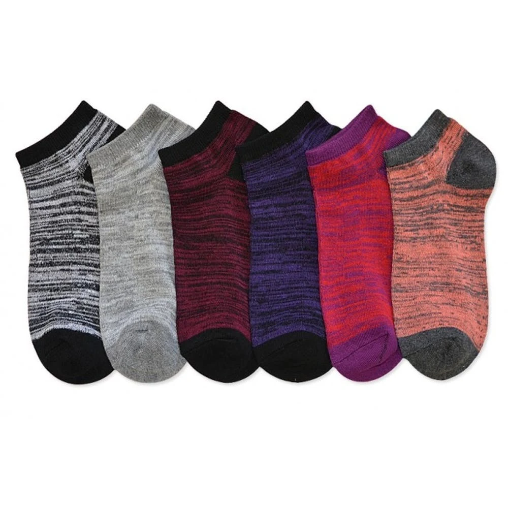 Women's Low-Cut Socks - 6 Marled Colors Size 9-11 1
