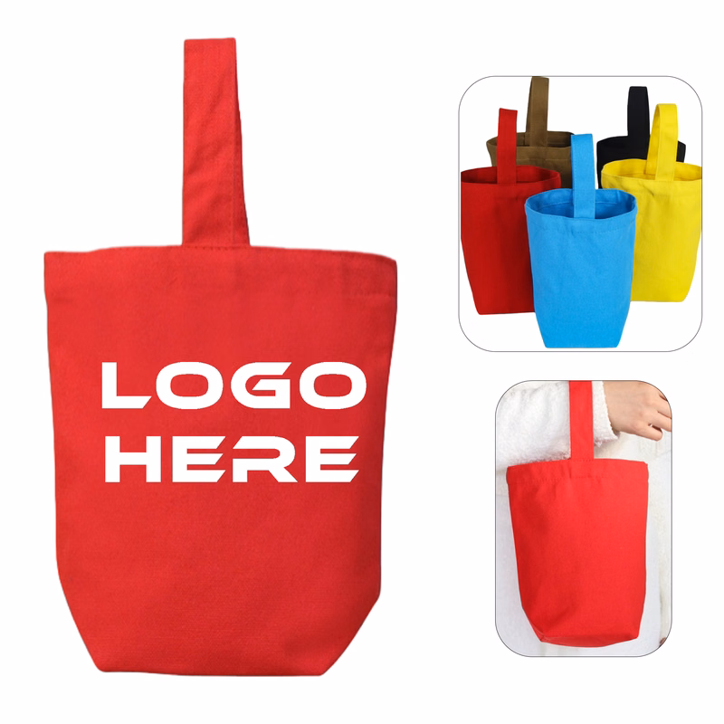 Mini Portable Canvas Tote Bag