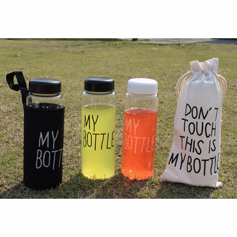 15 Oz Borosilicate Glass Water Bottle