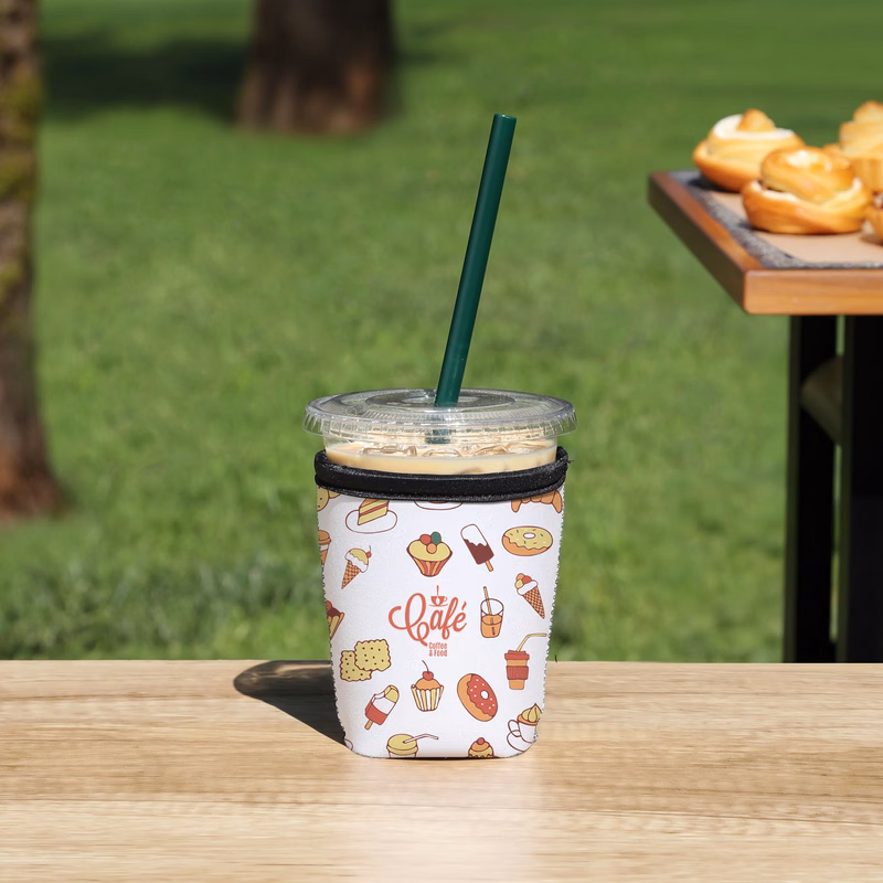 Small Neoprene Iced Coffee Cooler