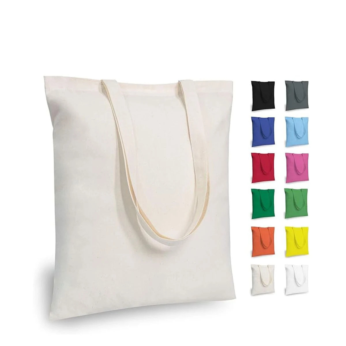 Cotton Canvas Tote, custom tote bag with logo imprint 1