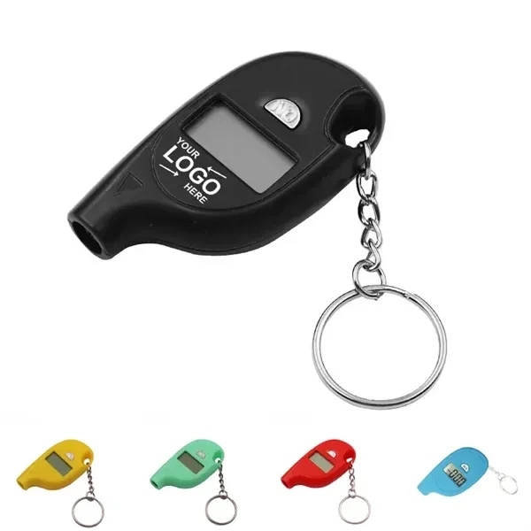 Custom ABS Tire Pressure Gauge with Keychain — Automotive Professional Tool 1