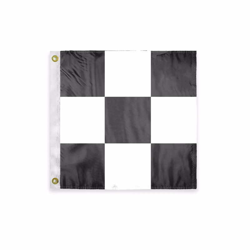 9 Square Checkered Printed Flags