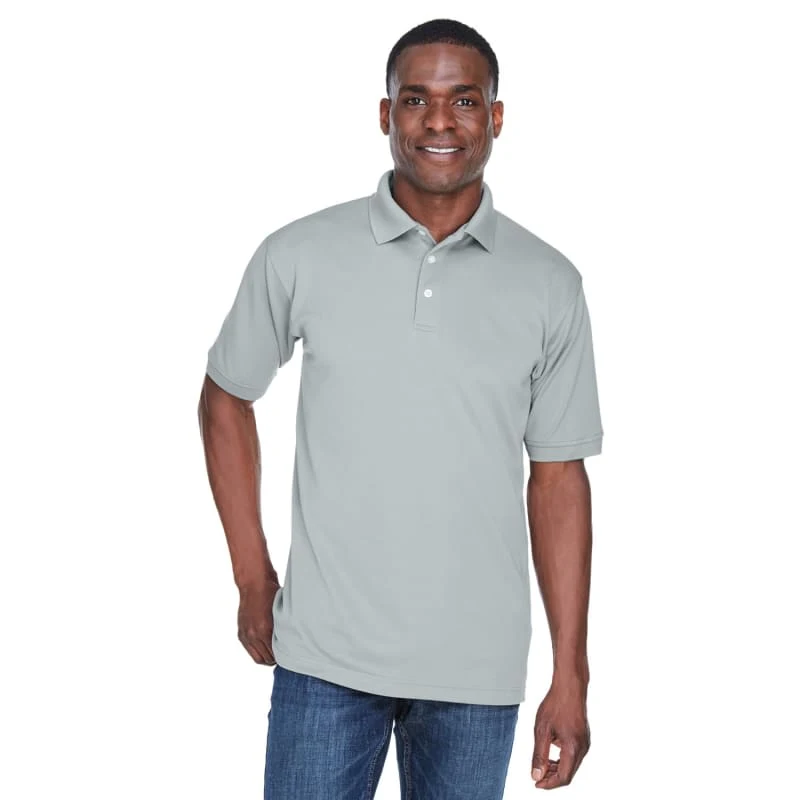 UltraClub Men's Platinum Performance Piqué Polo With TempControl Technology 1