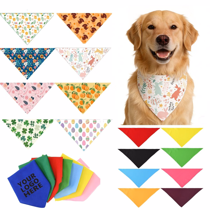 Fully Customizable Sublimation Process Pet Cotton Bandana