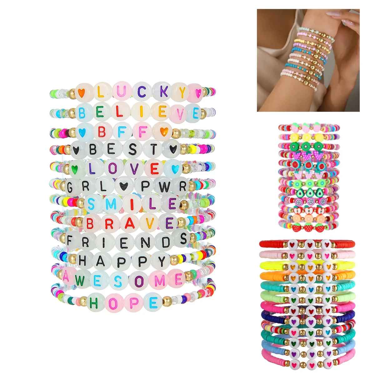 Colorful Beaded Friendship Bracelets 1