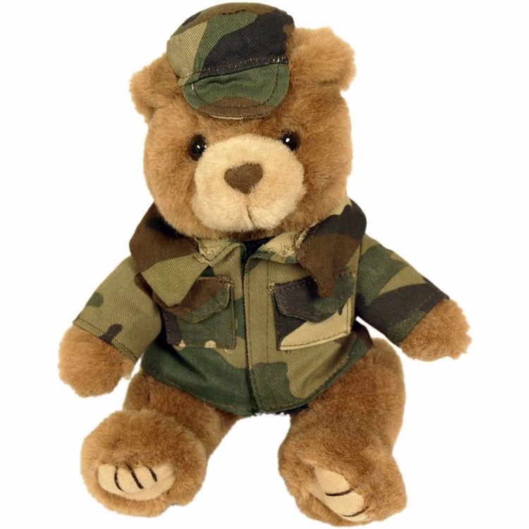 8" Marine Bear - Green Camo