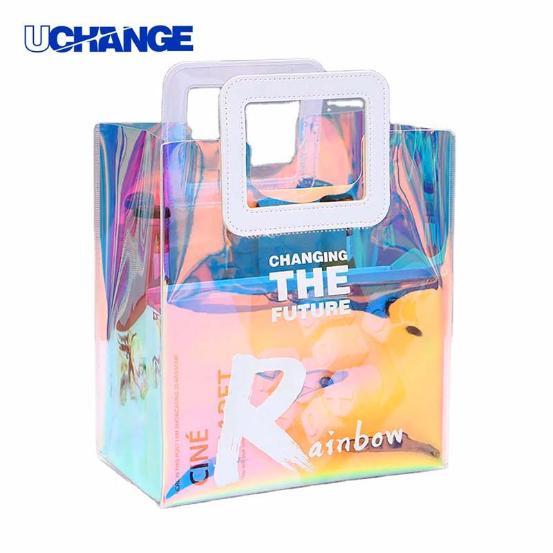 Iridescent Clear Gift Tote Bag