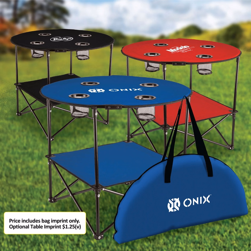 4 PERSON FOLDING CAMPING TABLE WITH CARRYING BAG