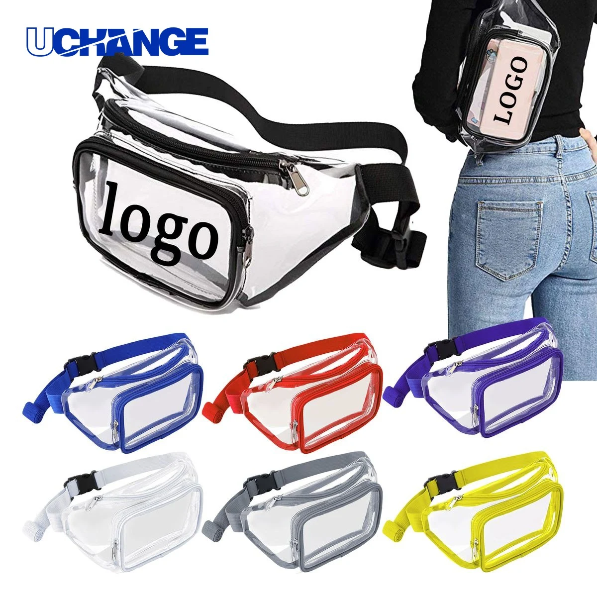 PVC Transparent Waist Bag Organizer 1