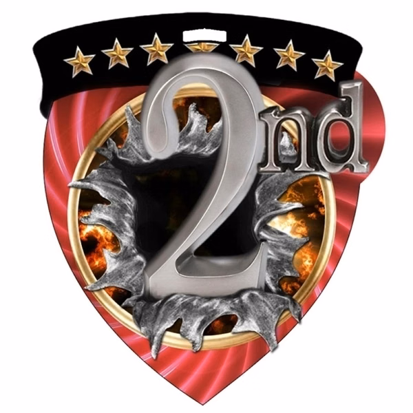 Color Burst Medals/Second Place