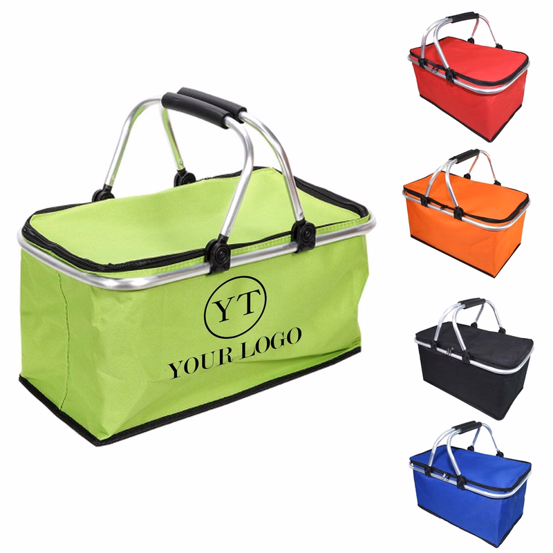Aluminum Folding Picnic Basket