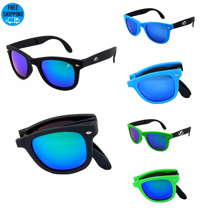 Foldable Colorful Malibu Sunglasses-Ocean