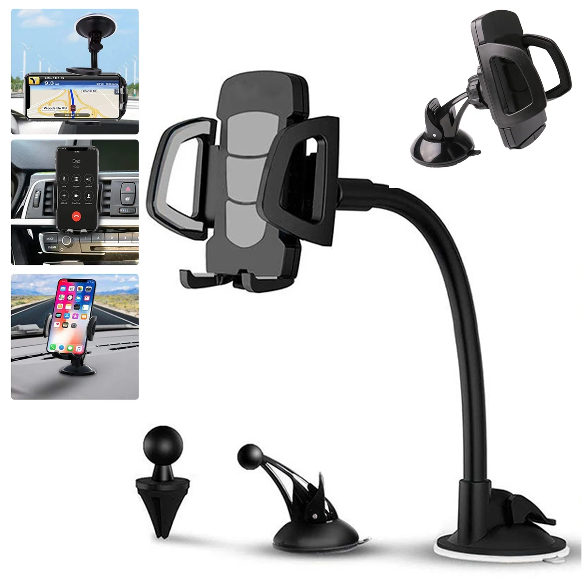 3 in 1 Universal Car Phone Holder 1