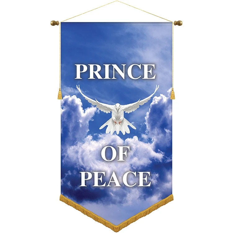 30" x 54" Podium Banner, V Cut/ with Fringe 1