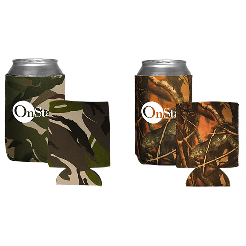 Camouflage Collapsible Can Holder, custom koozie with logo imprint 1