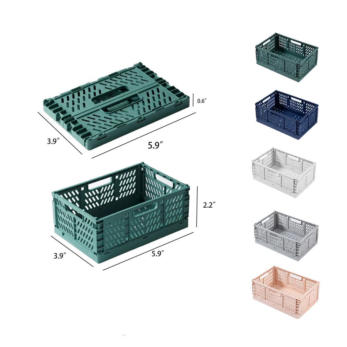 Plastic Folding Storage Basket 1