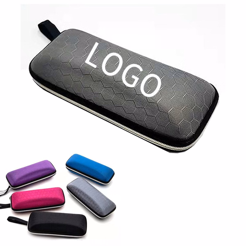 Zippered Eyewear Case with Honeycomb Design