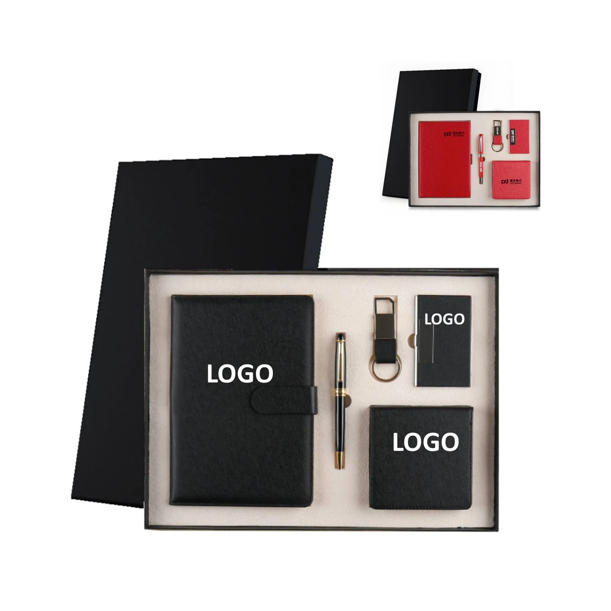 Business Gift Set Journal With Pen Keychain Notebook 1