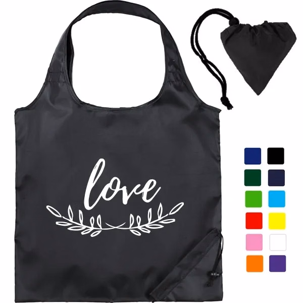 Reusable RPET Foldaway Tote Bags
