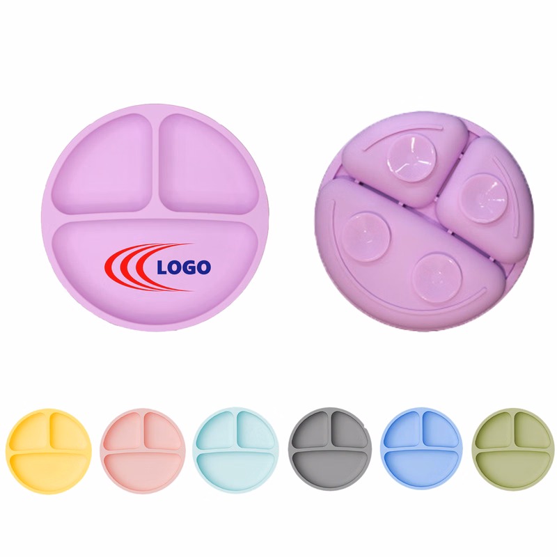 Baby Integrated Silicone Feeding Bowl Anti-Slip Suction Plate