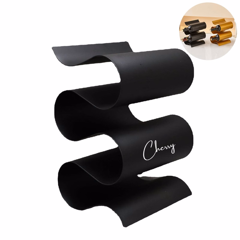 Metal S-shaped wine rack