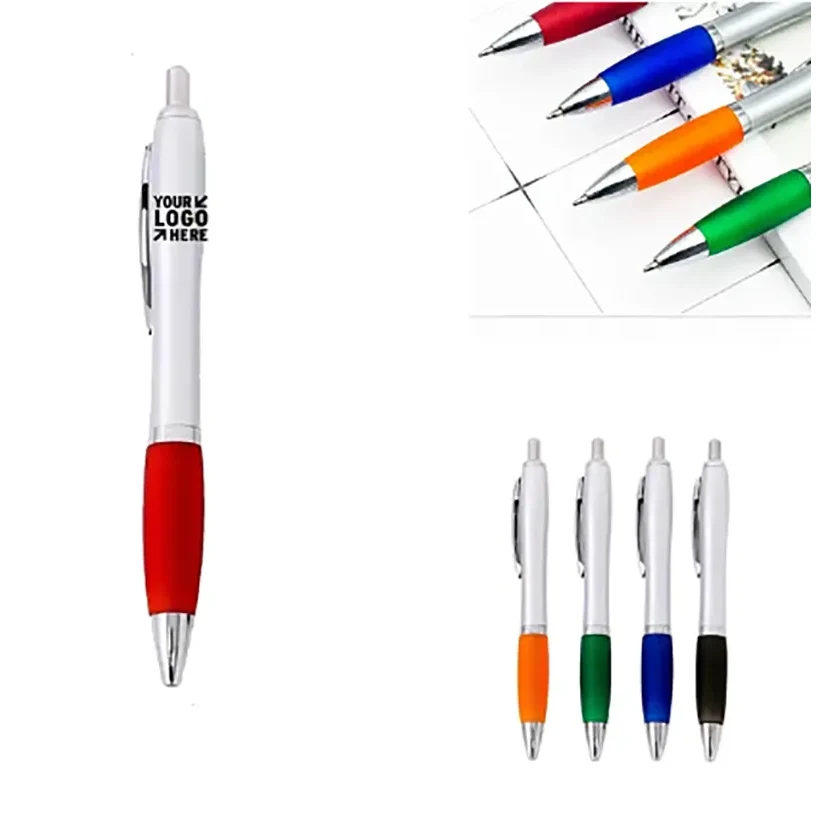 The Silver Ballpoint Pen - Customized Logo 1