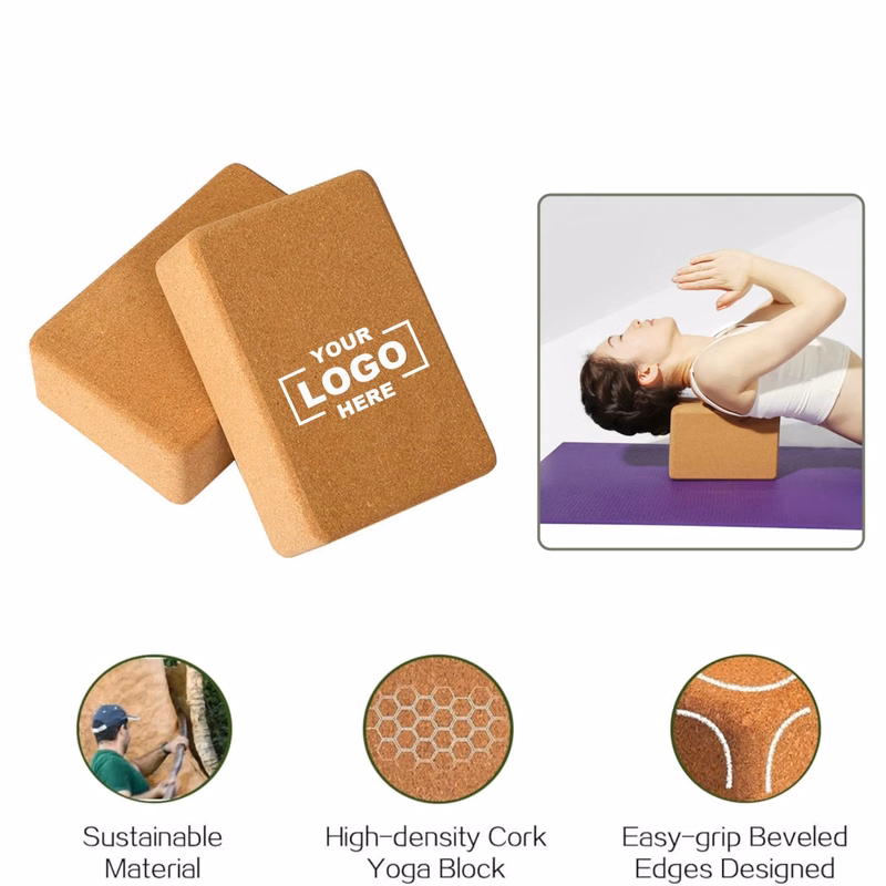 High-Density Cork Yoga Bricks
