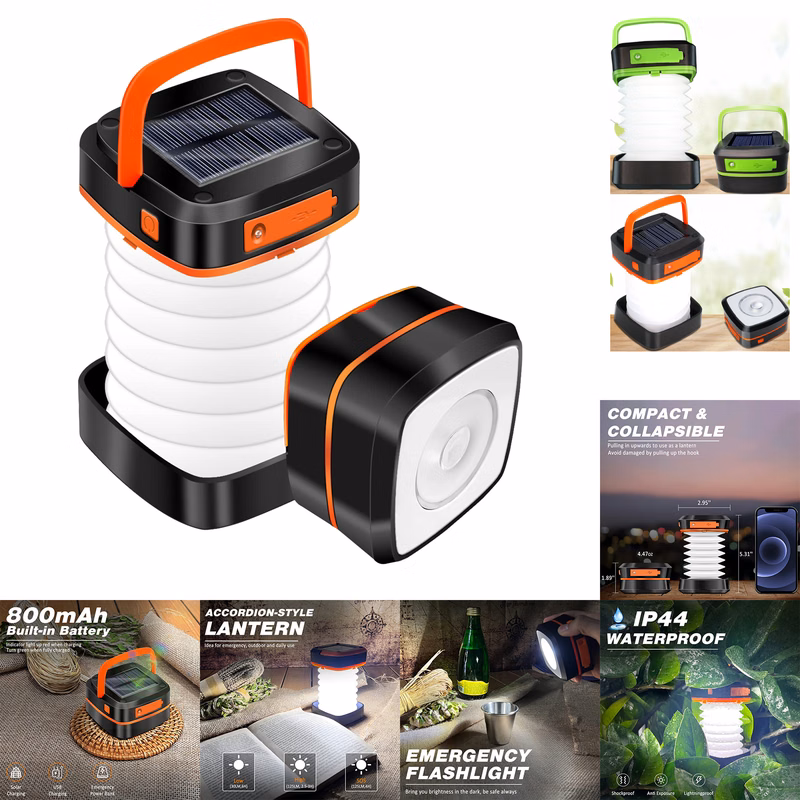Folding Solar Camping Lantern Flashlights