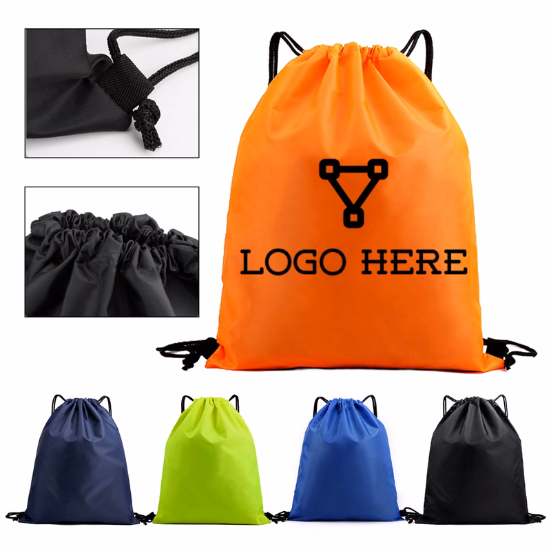 Water Resistant Oxford Drawstring Bag
