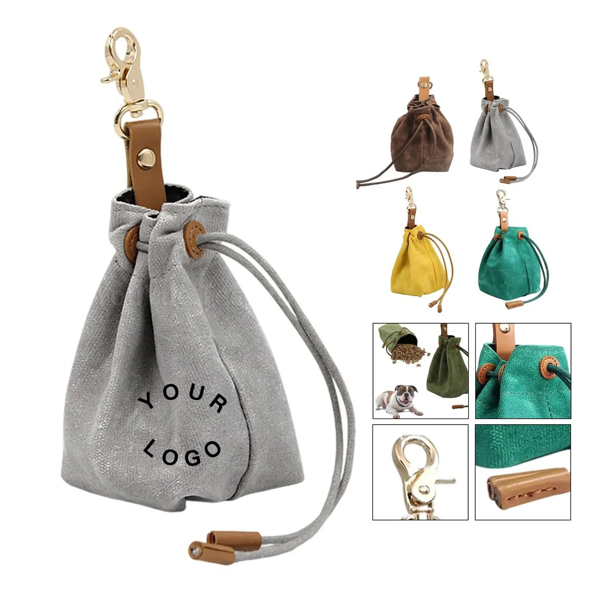 Dog Treat Bag with Clip for Outdoor Walks 1