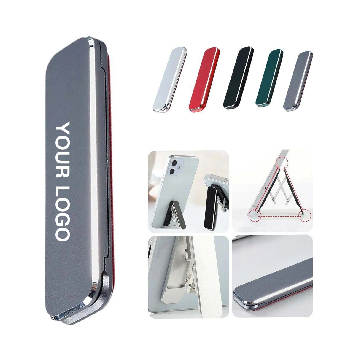 Portable Aluminum Phone Stand with Triangular Design 1