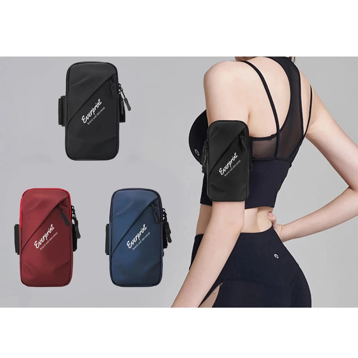 Outdoor Sports Double Pockets Arm Bag 1