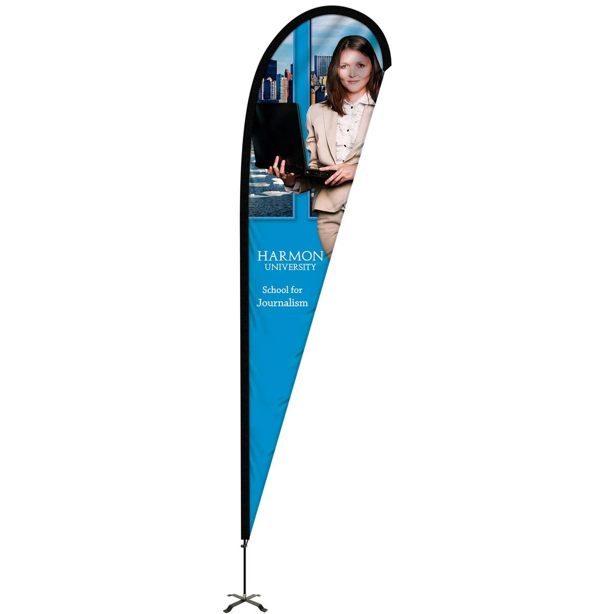 12' Portable Single Reverse Teardrop Kit with Cross Base 1