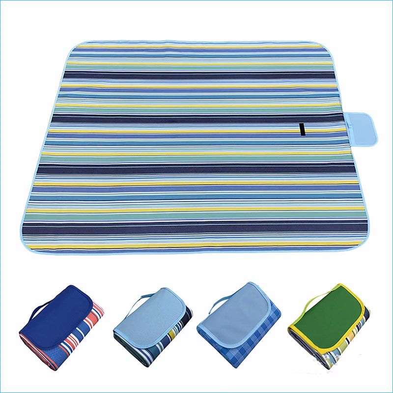 Picnic Outdoor Blanket Tote Handy Beach Mat 59"X71"