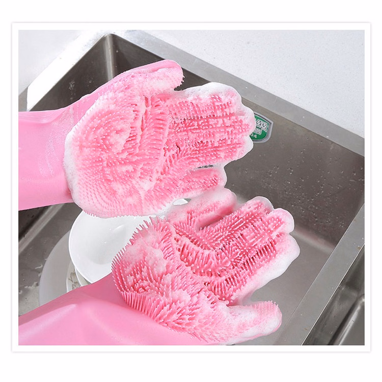 Reusable Silicone Dishwashing Gloves