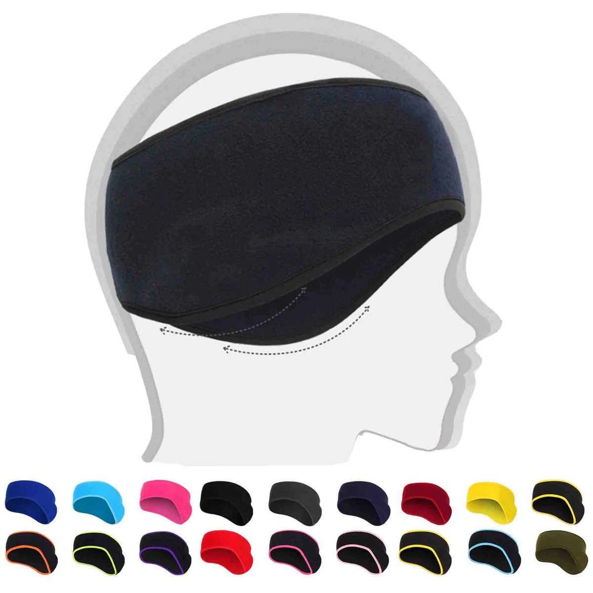 Fleece Ear Warmers Headband Winter Earmuffs 1