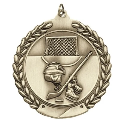 Hockey Die Cast Medal, 1 3/4" 1