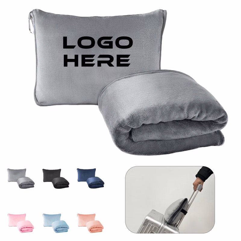 2 in1 Soft Travel Blanket Pillow
