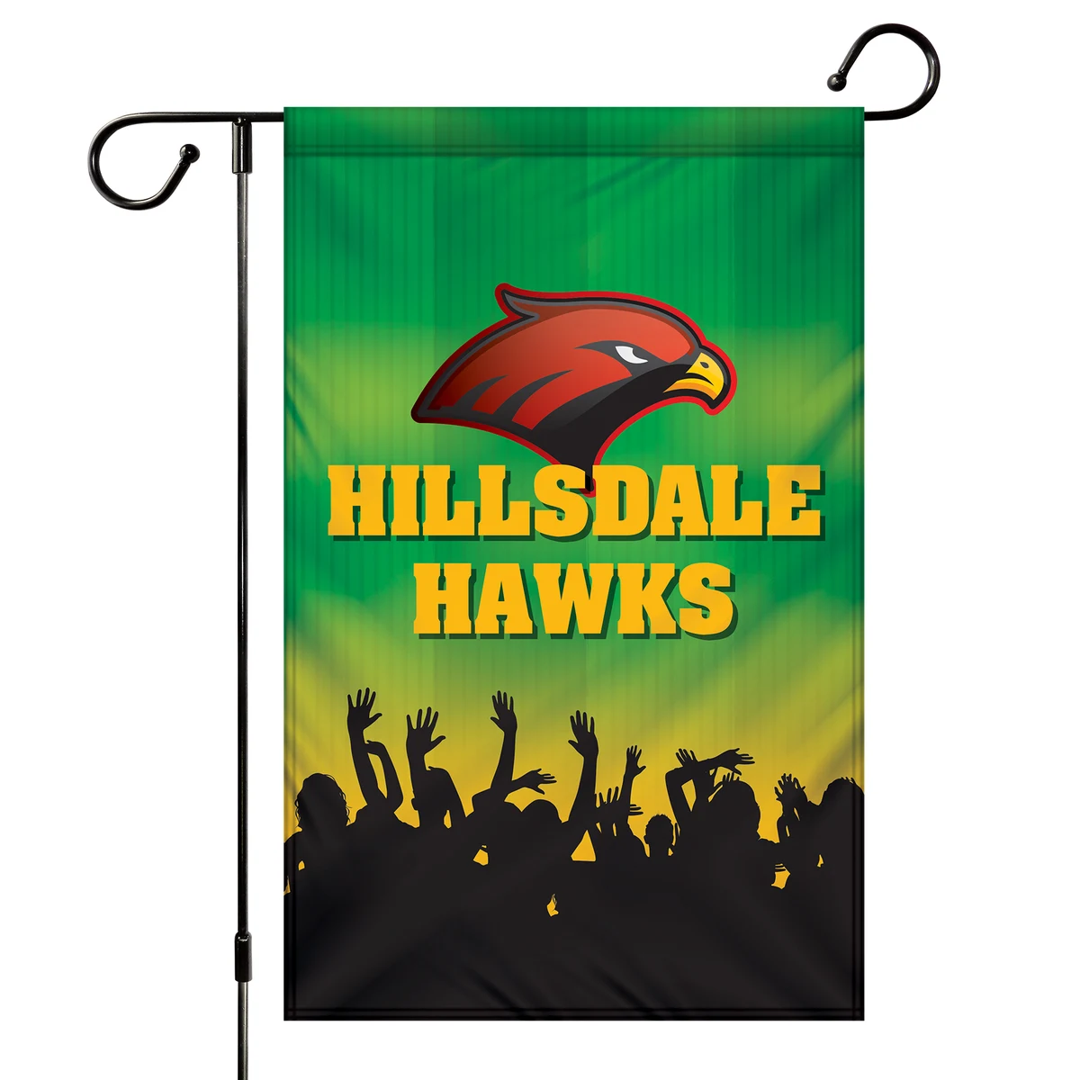 12" x 18" Custom Single Reverse Garden Banner - HQ 1